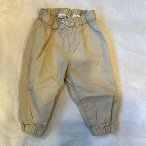 3/$18 H&M Sz 4-6 months Elastic Waist Khaki Jogger Pants